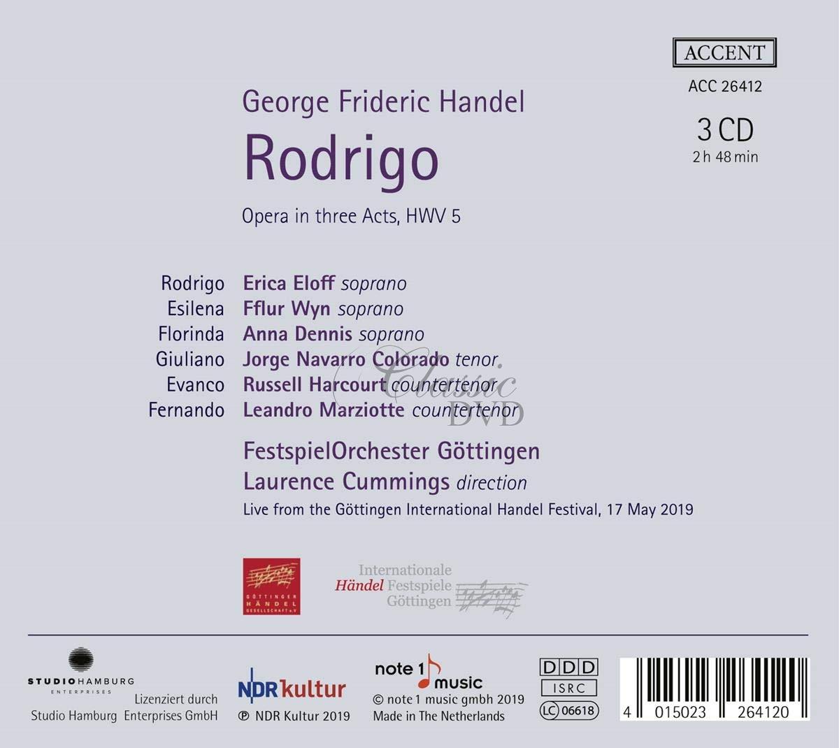 Handel: Rodrigo (3CD)