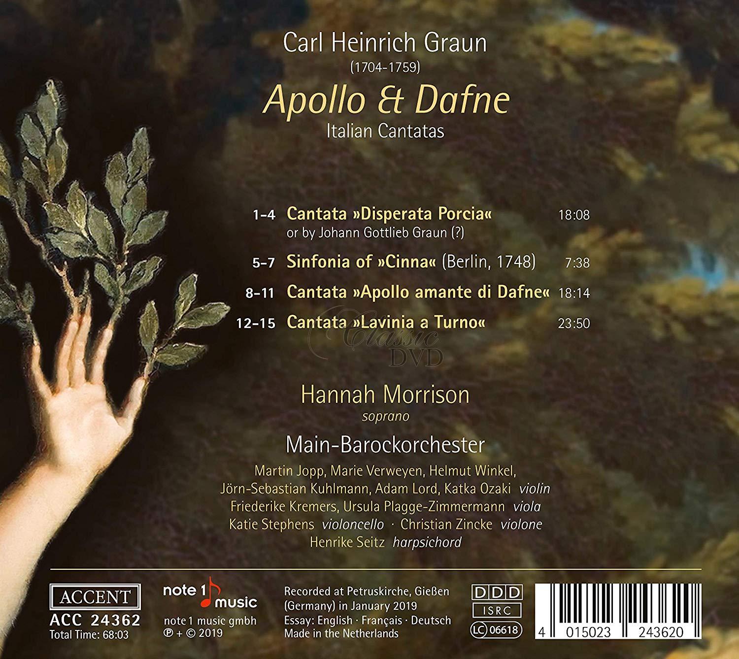 Graun: Apollo & Dafne (CD)
