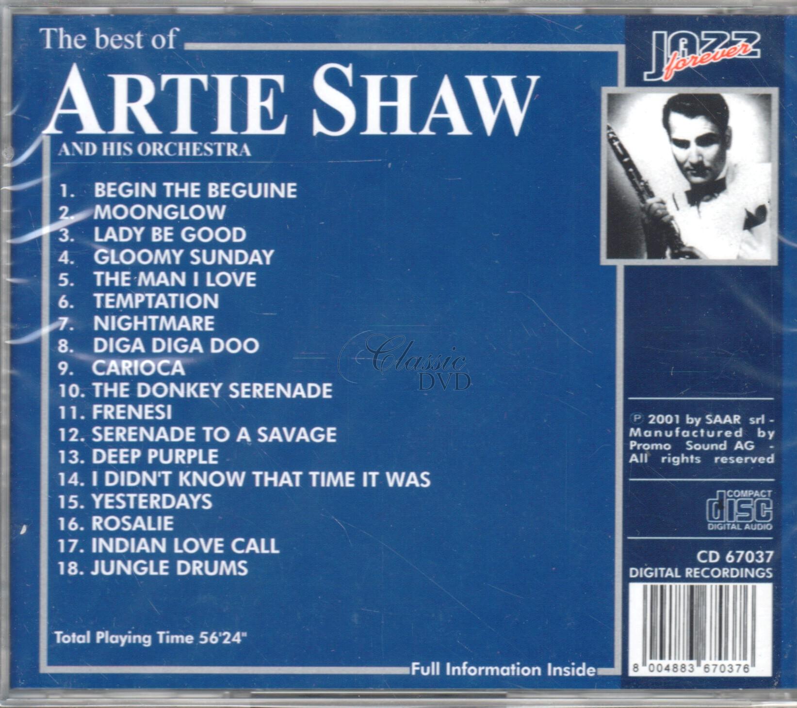 ARTIE SHAW And his orchestra: The best of - Originální nahrávky (CD)