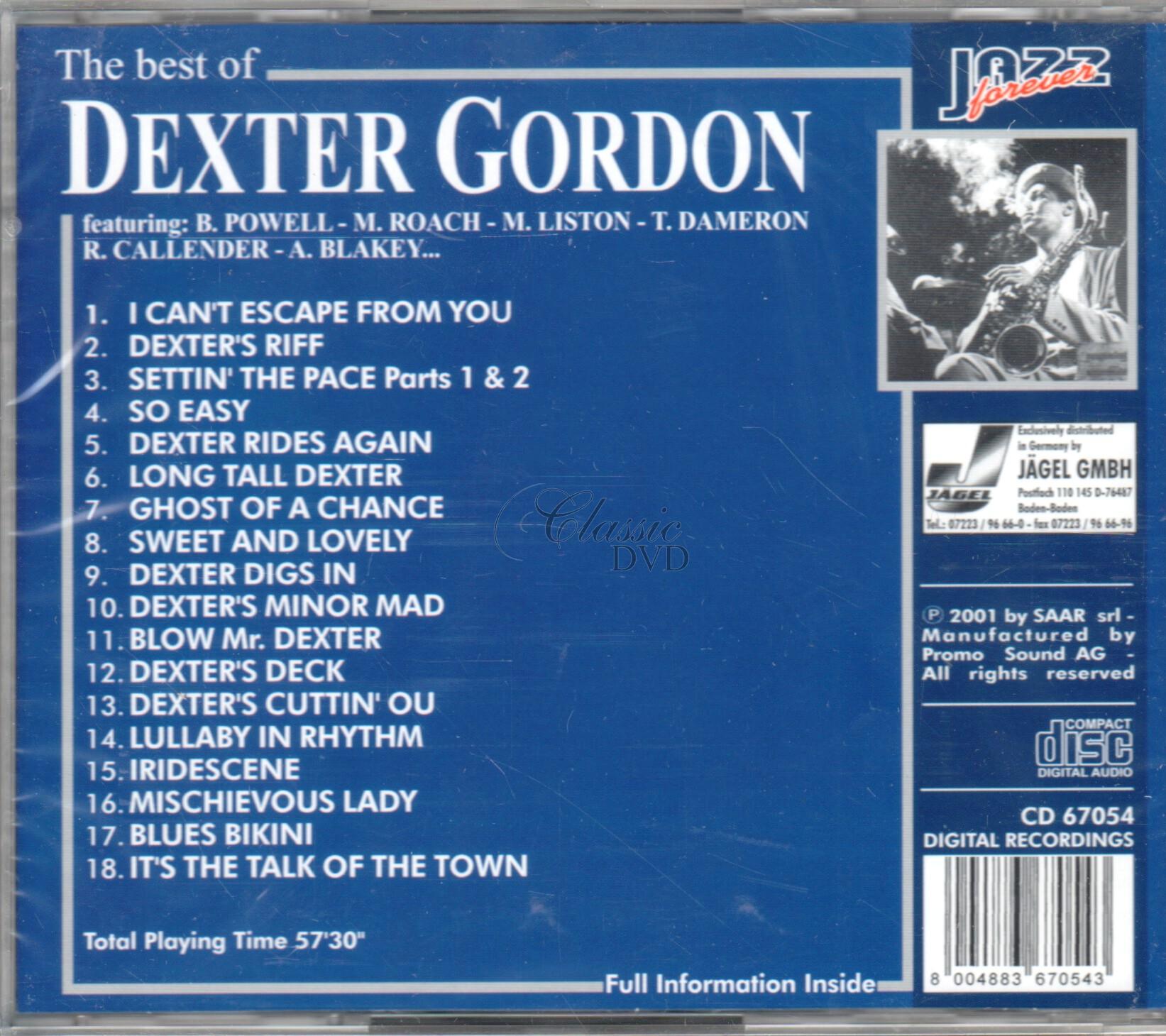 DEXTER GORDON: The best of - Originální nahrávky (CD)