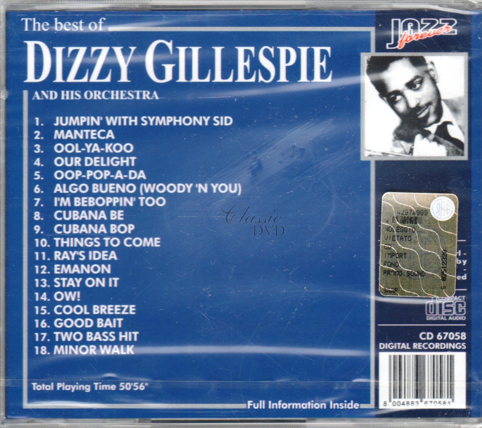 DIZZY GILLESPIE The best of - Originální nahrávky (CD)