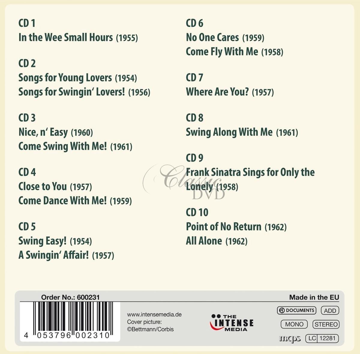 Frank Sinatra - Best Lp's 1954-62 / 16 Original Albums (10CD)