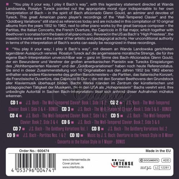 ROSALYN TURECK PLAYS BACH - MILESTONES OF A LEGEND (10CD)