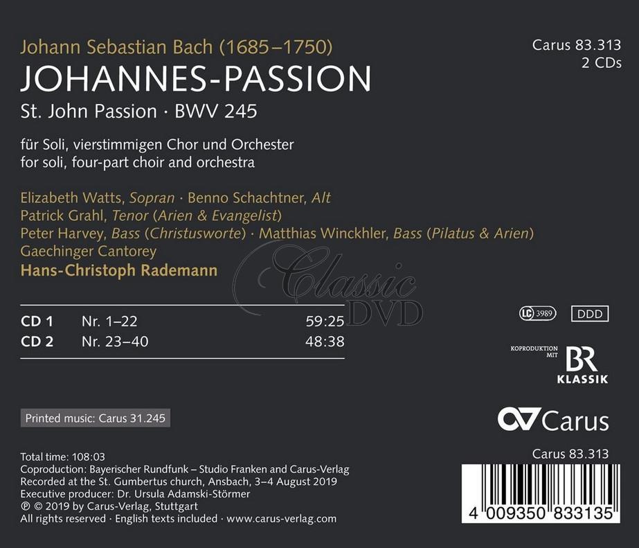 Bach: Johannes-Passion BWV 245 (2CD)
