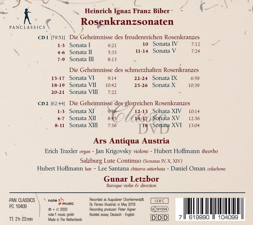 Heinrich Ignaz Franz Biber - Rosary Sonatas  (2CD)
