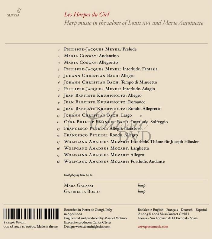 LES HARPES DU CIEL 18th-century music for two harps (CD)