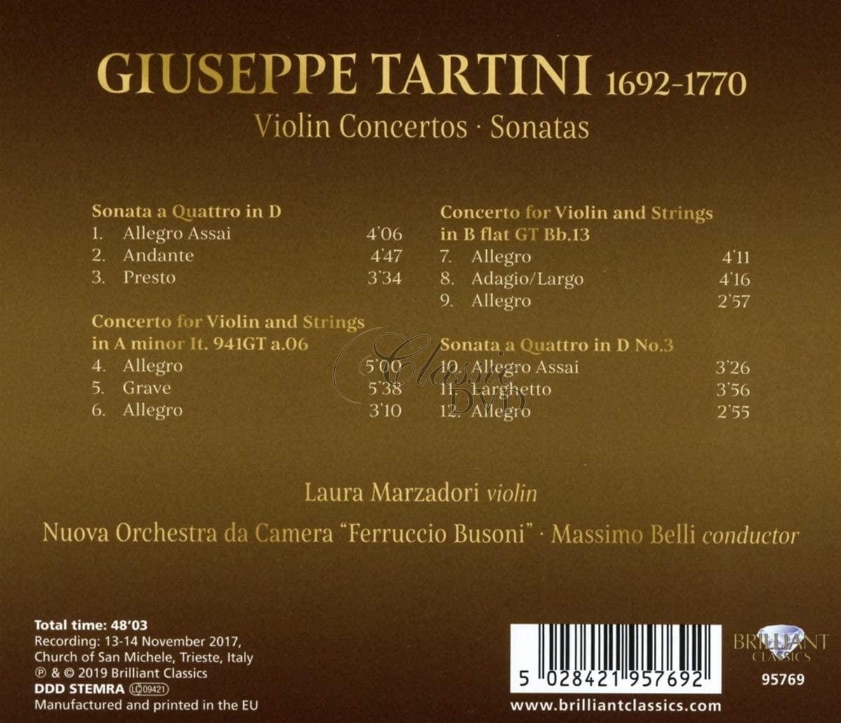 GIUSEPPE TARTINI Violin Concertos, Sonatas (CD)