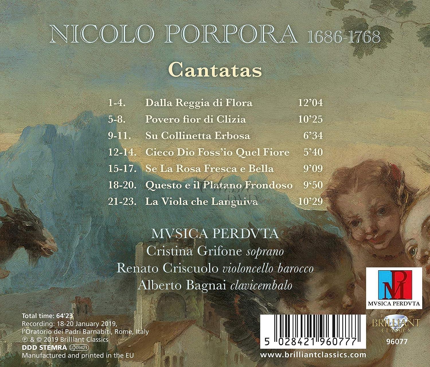 PORPORA: Dalla Reggia di Flora; Musica Perduta (CD)