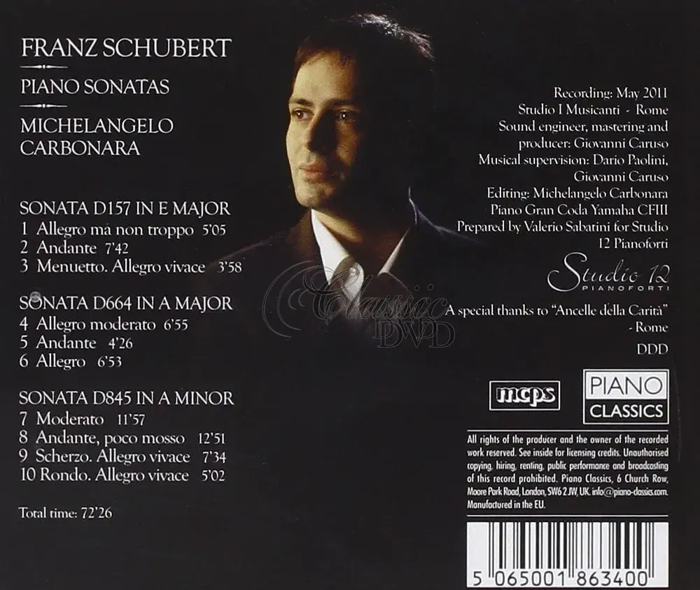 Schubert: Piano Sonatas D157 in E major • D664 in A major • D845 in A minor (CD)