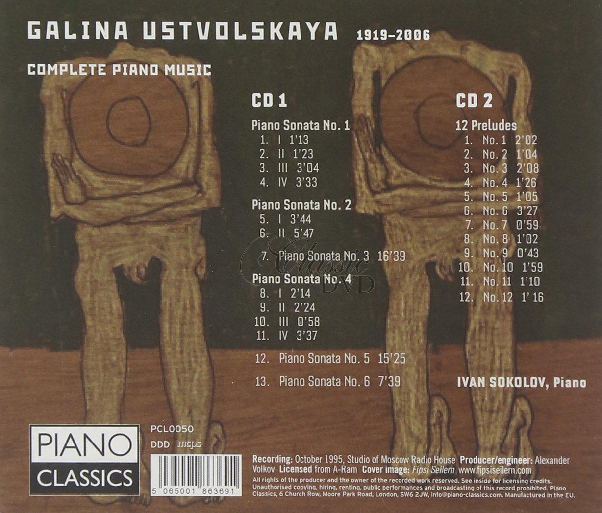 Galina Ustvolskaya: Complete Piano Music. Ivan Sokolov (2CD)