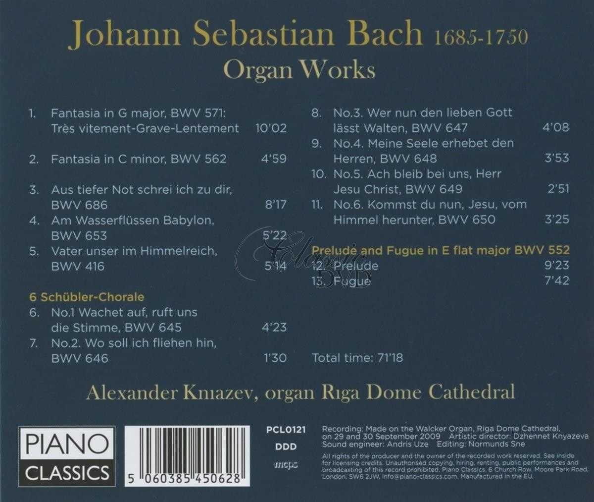 J. S. Bach: Organ Works. Alexander Kniazev (CD)