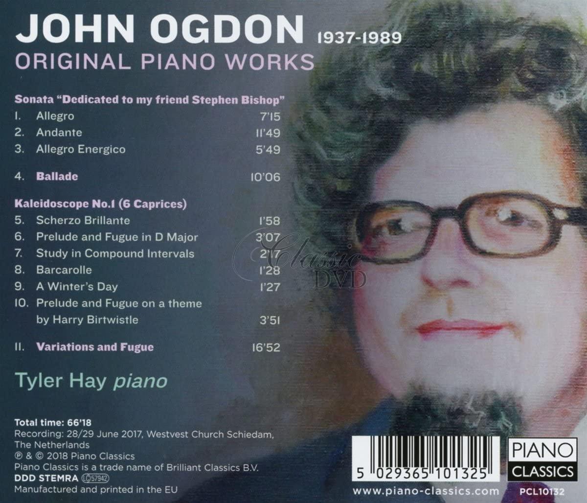 Ogdon: Original Piano Music. Tyler Hay (CD)