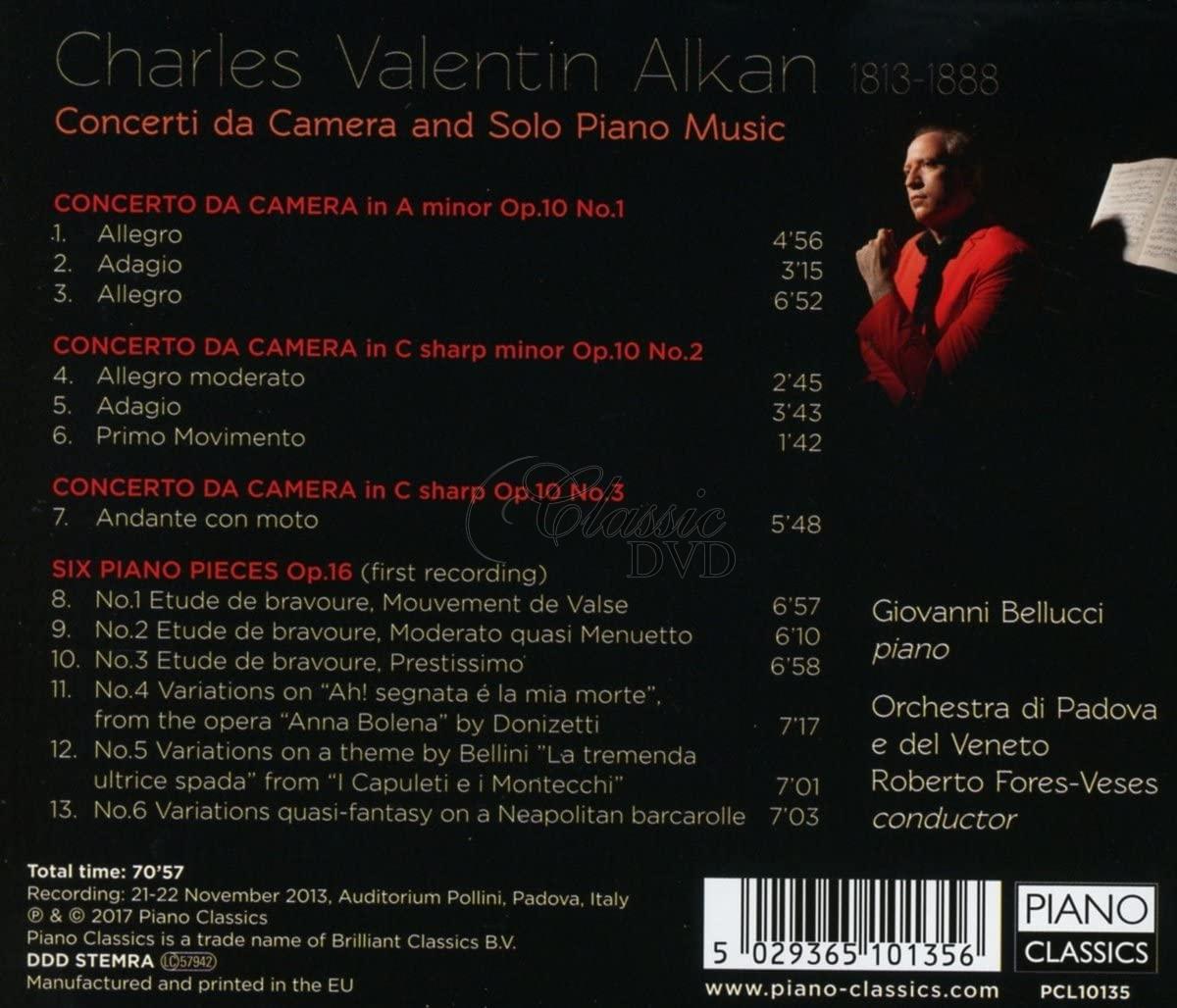 Alkan: Concerti da Camera and solo piano music. Giovanni Bellucci (CD)