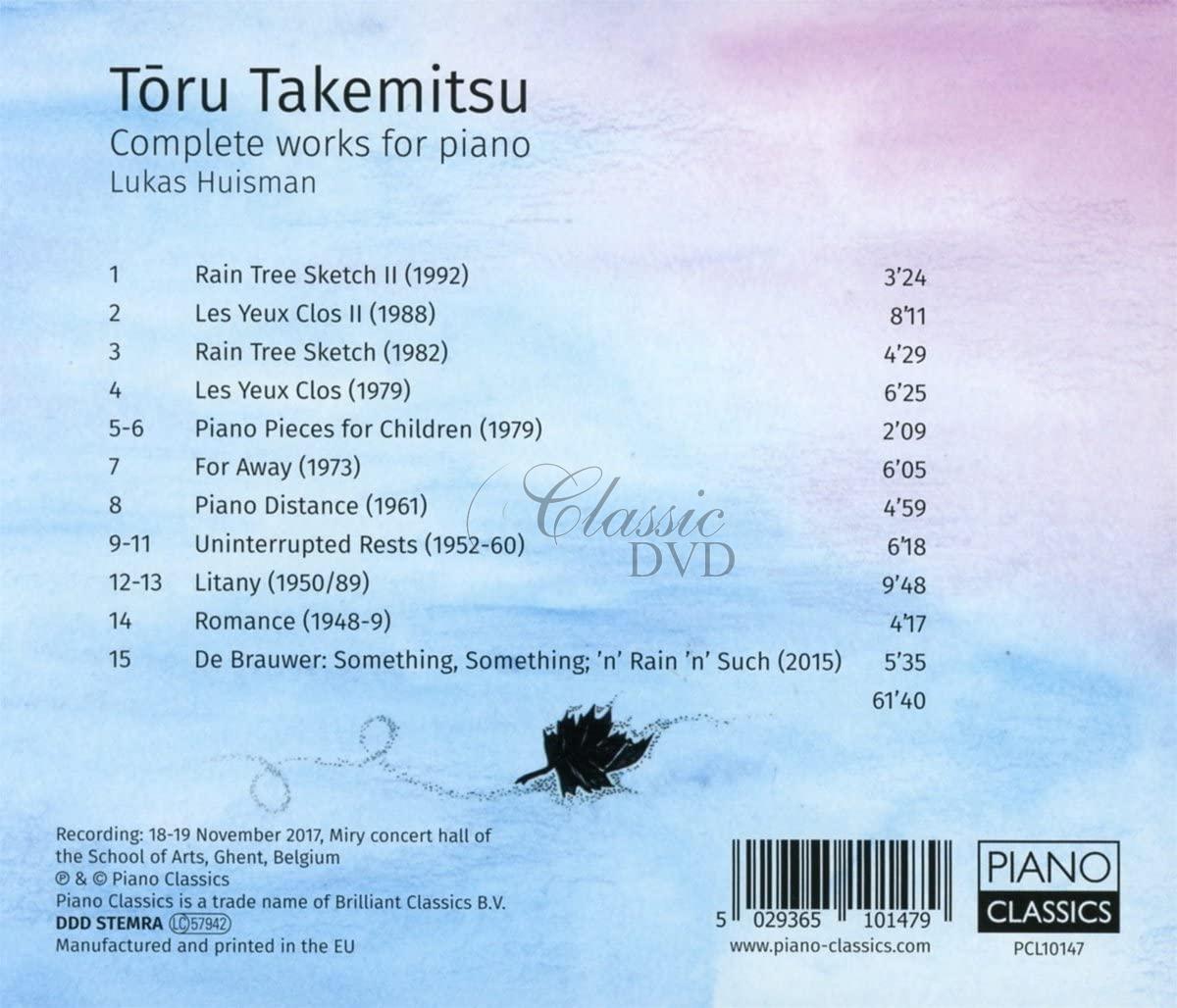 Takemitsu: Complete Works for Piano. Lukas Huisman (CD)