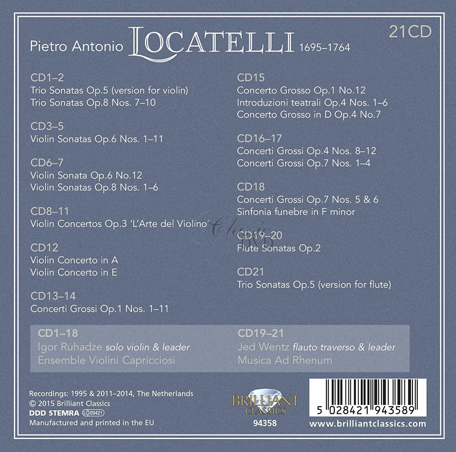 LOCATELLI - COMPLETE EDITION / SBĚRATELSKÁ EDICE (21CD)