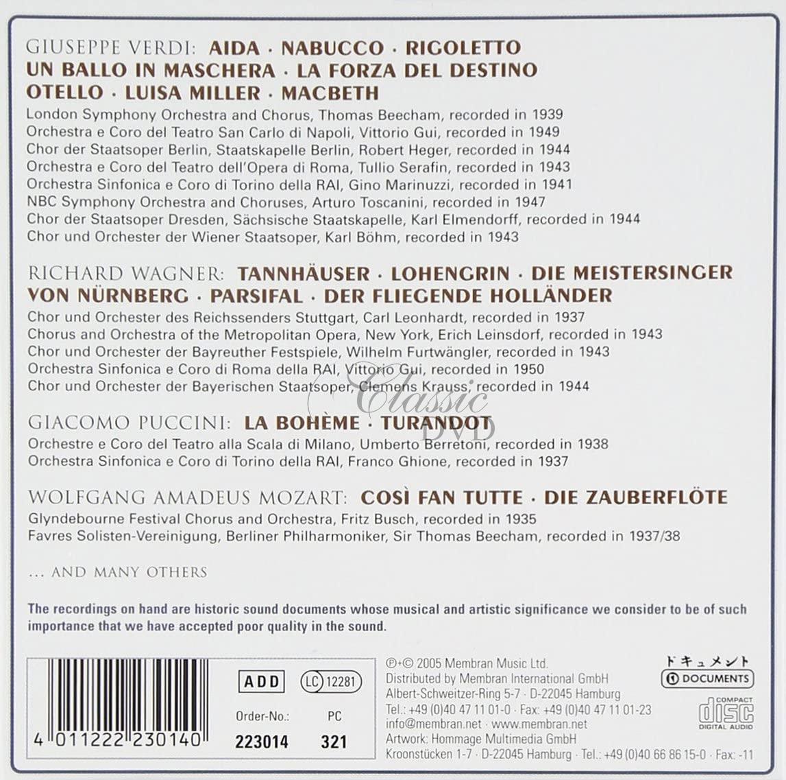 VIVA Coro Dell Opera (10CD)