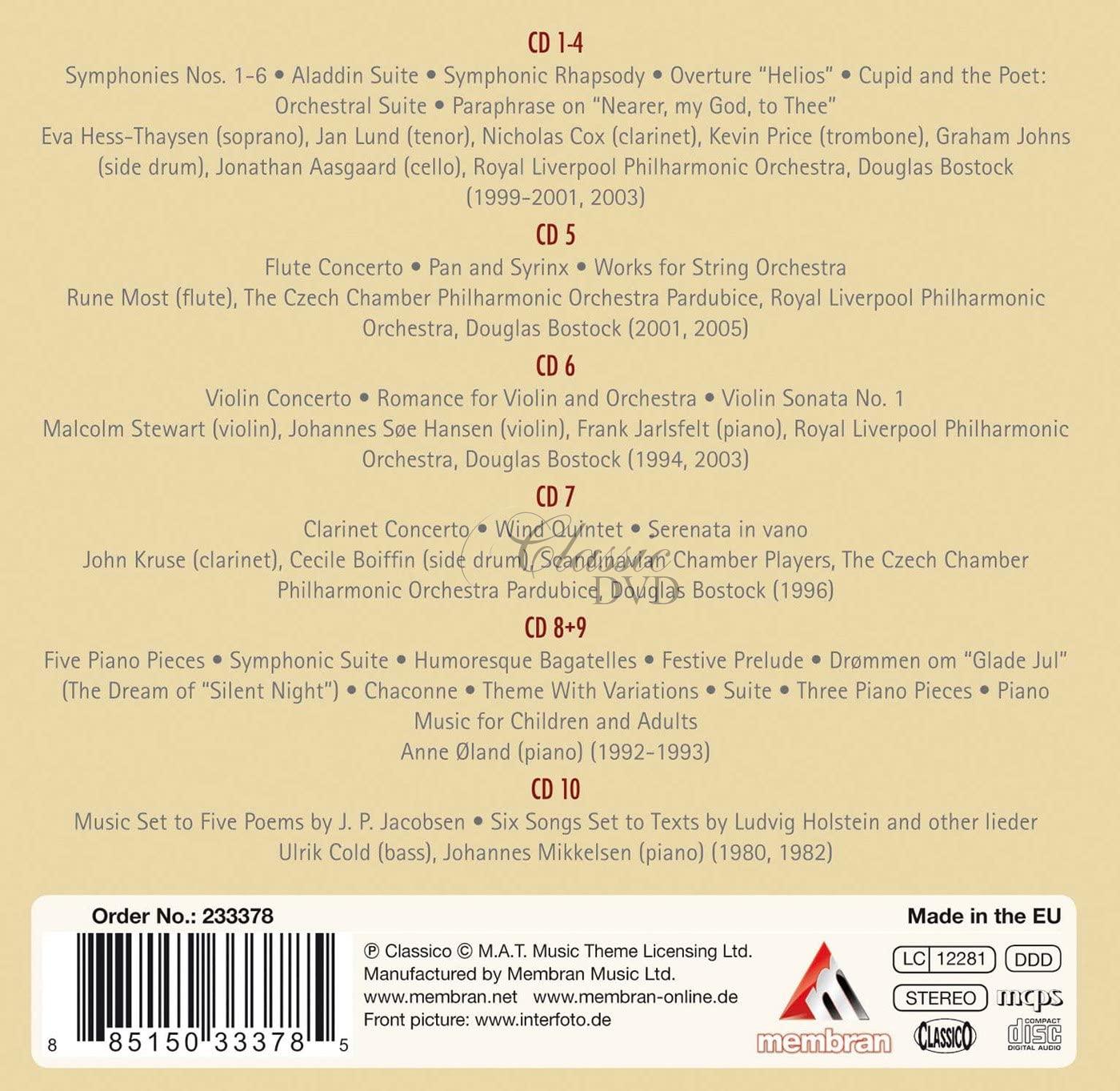 Carl Nielsen: The Danish Symphonist (10CD)