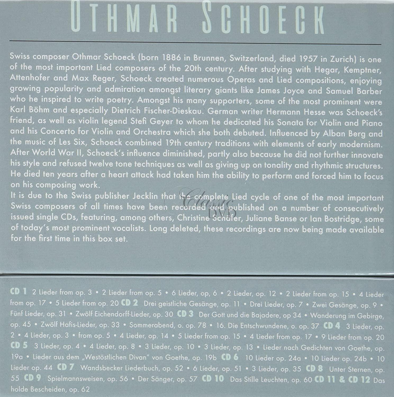 Othmar Schoeck - Lieder (12CD)