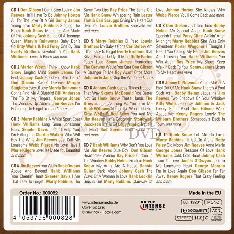 Country & Western - 200 Greatest Love Songs (10CD)