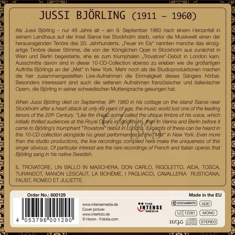 Jussi Bjorling - Worldstar Live on Stage (10CD)