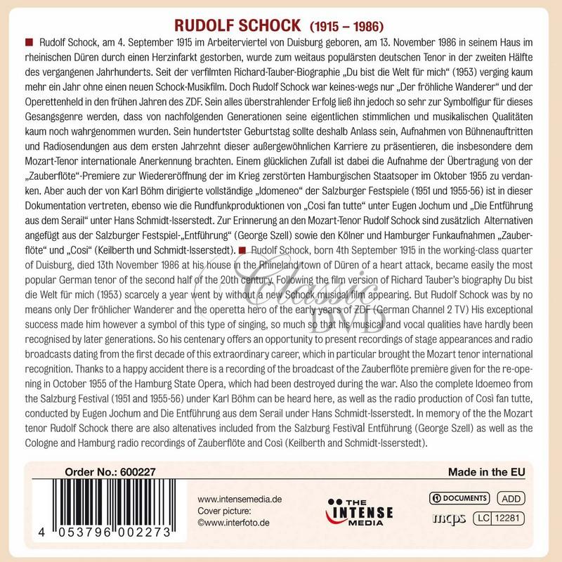 RUDOLF SCHOCK The Birthday Edition - Mozart Operas (10CD)