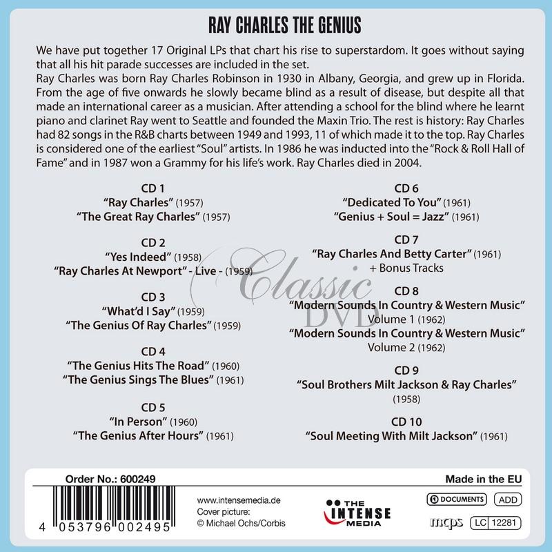 RAY CHARLES The Genuis - 17 Original Albums (10CD)