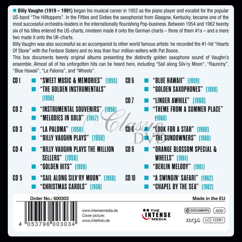Billy Vaughn: Milestones of a Legend - 20 Original Albums (10CD)