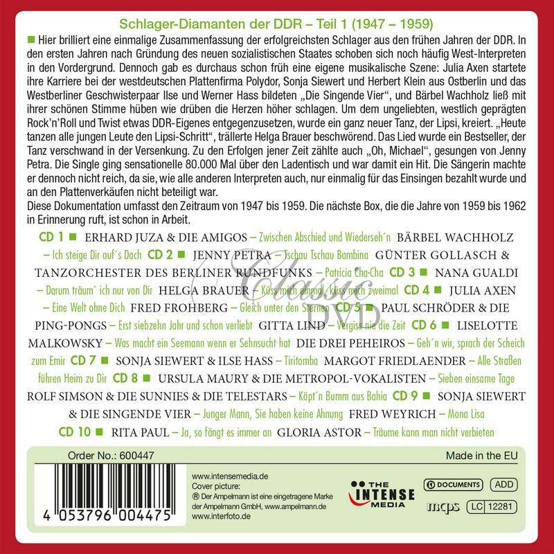 Schlager Diamanten Der DDR 1947-1959 Teil 1  (10CD)