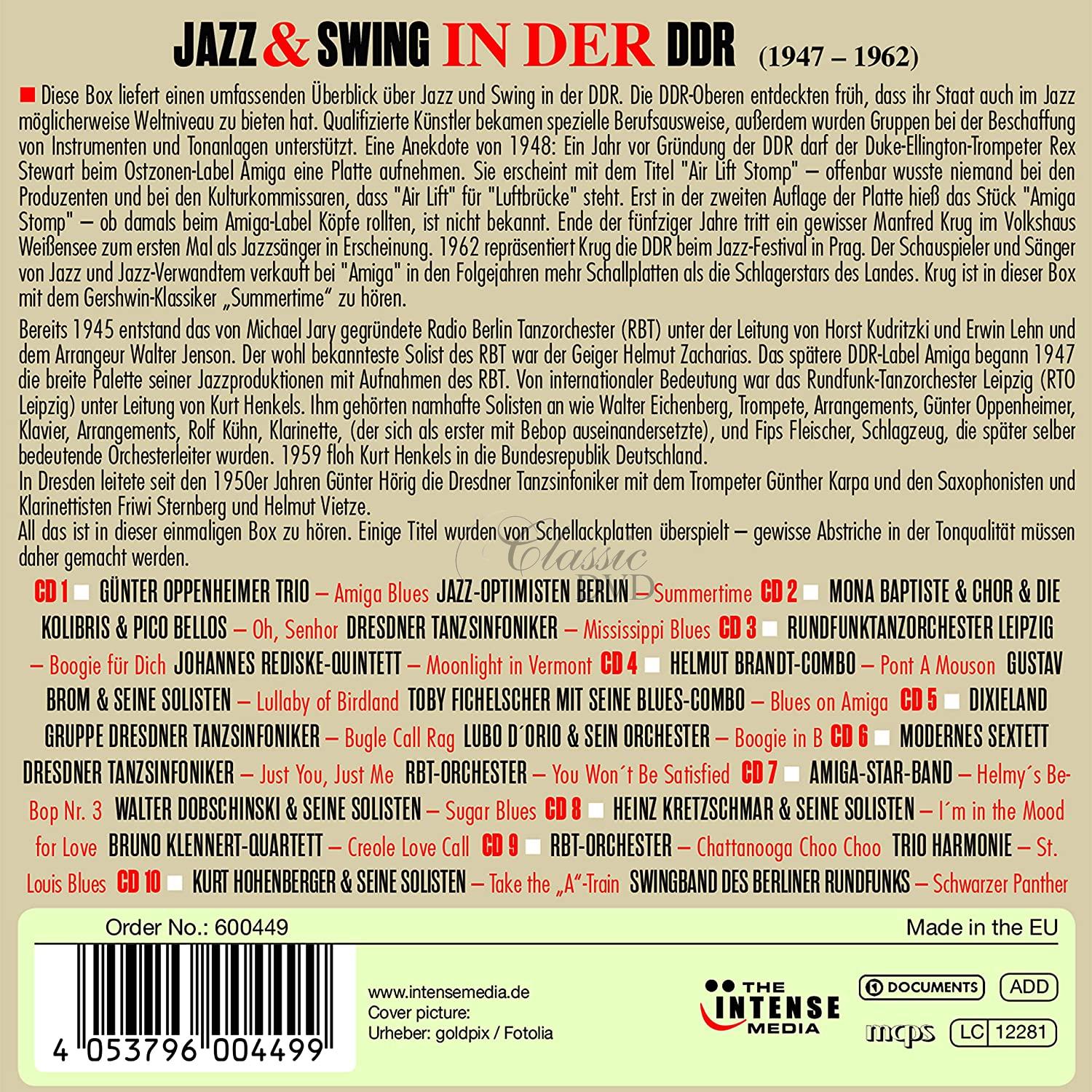 Jazz & Swing In Der DDR 1947-1962 (10CD)