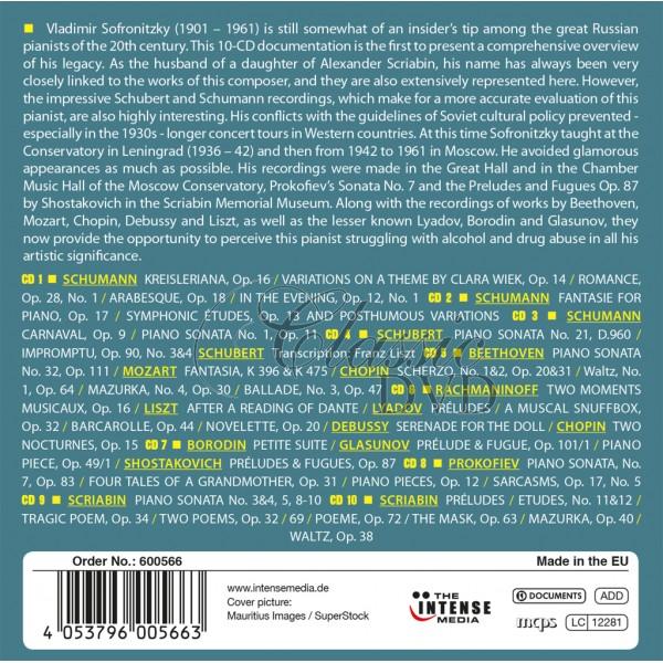 VLADIMIR SOFRONITSKY SOFRONITZKY Milestones of a Piano Legend (10CD)