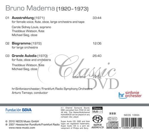 BRUNO MADERNA Complete works for Orchestra Vol.3 (SACD)