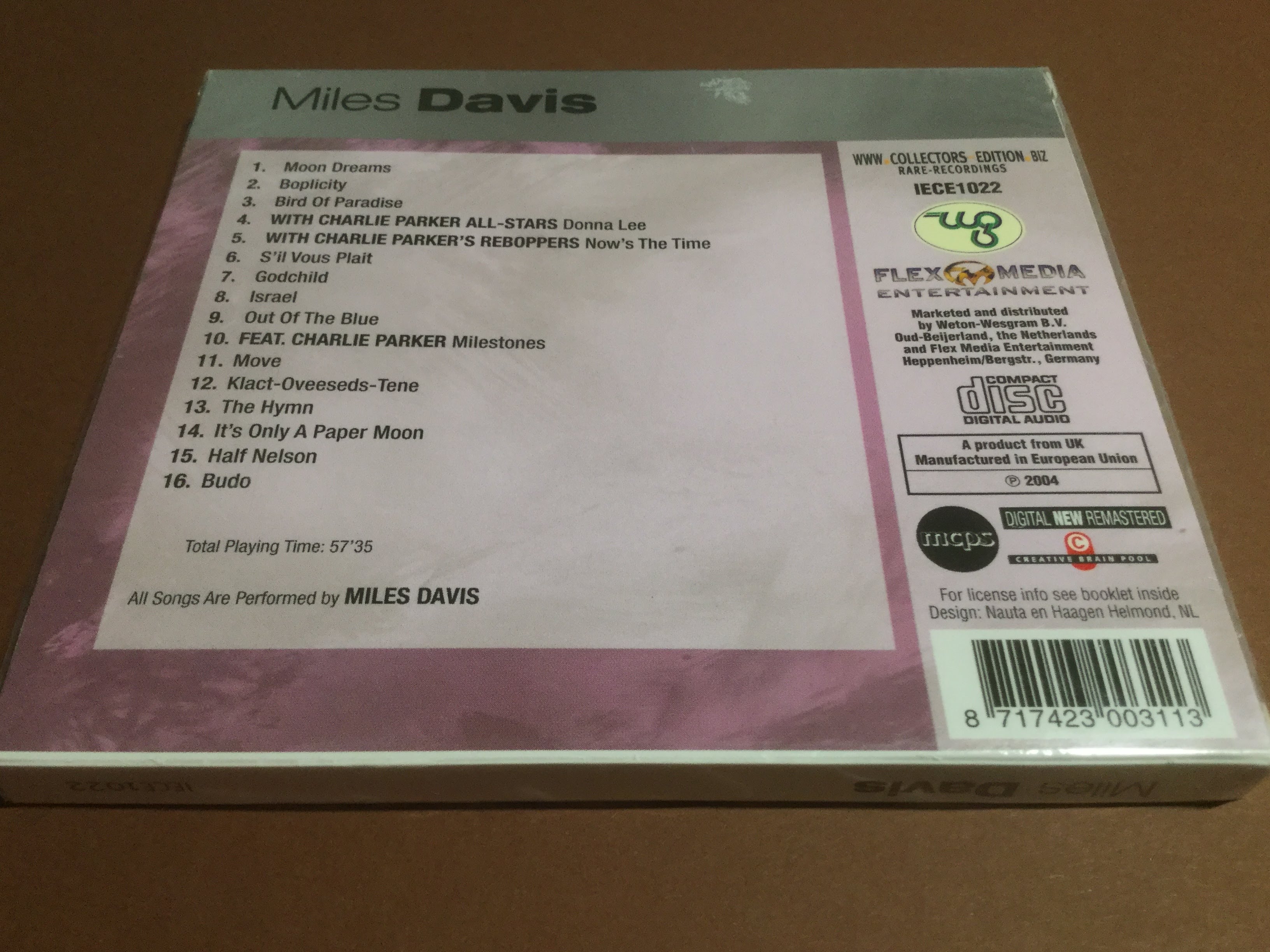 MILES DAVIS - Bird of Paradise (CD) REMASTERED