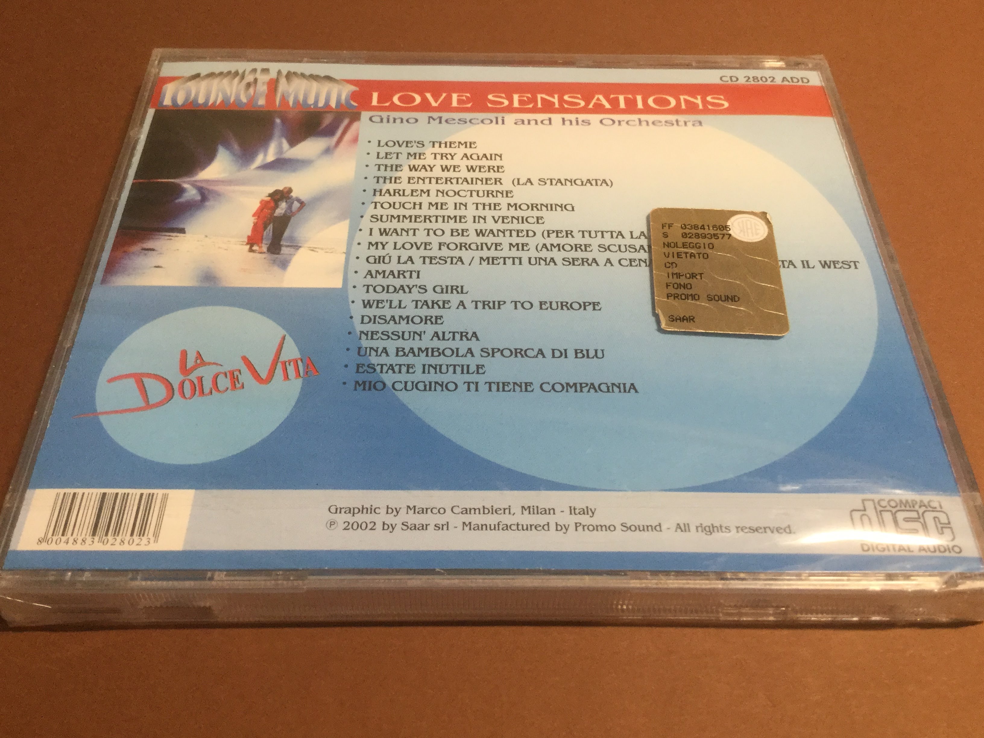 Orchestra Gino Mescoli – Love Sensations (CD)