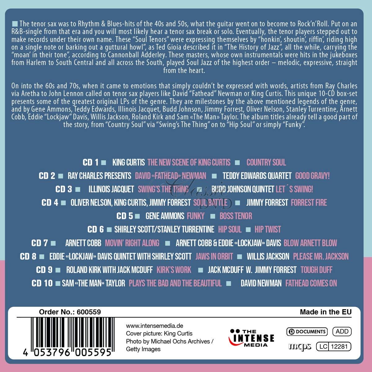Soul Tenors: Milestones Of Jazz Legends (10CD)