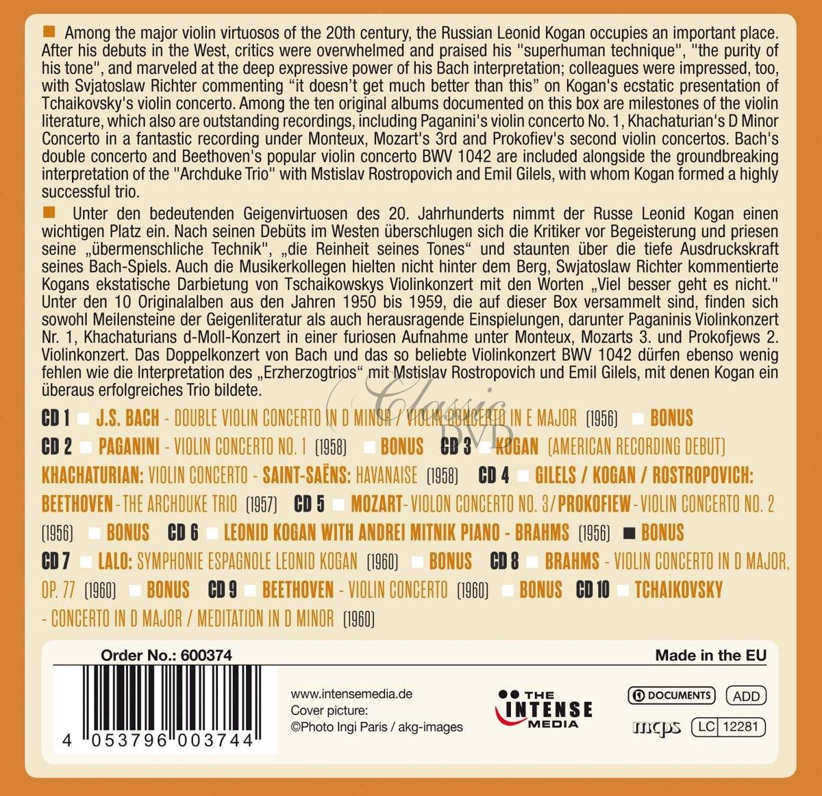 Leonid Kogan - Milestones of a Legend (10CD)