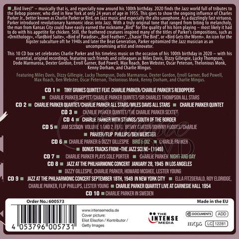 CHARLIE PARKER Bird 100 - Milestones Of A Jazz Legend SBĚRATELSKÁ EDICE (10CD)