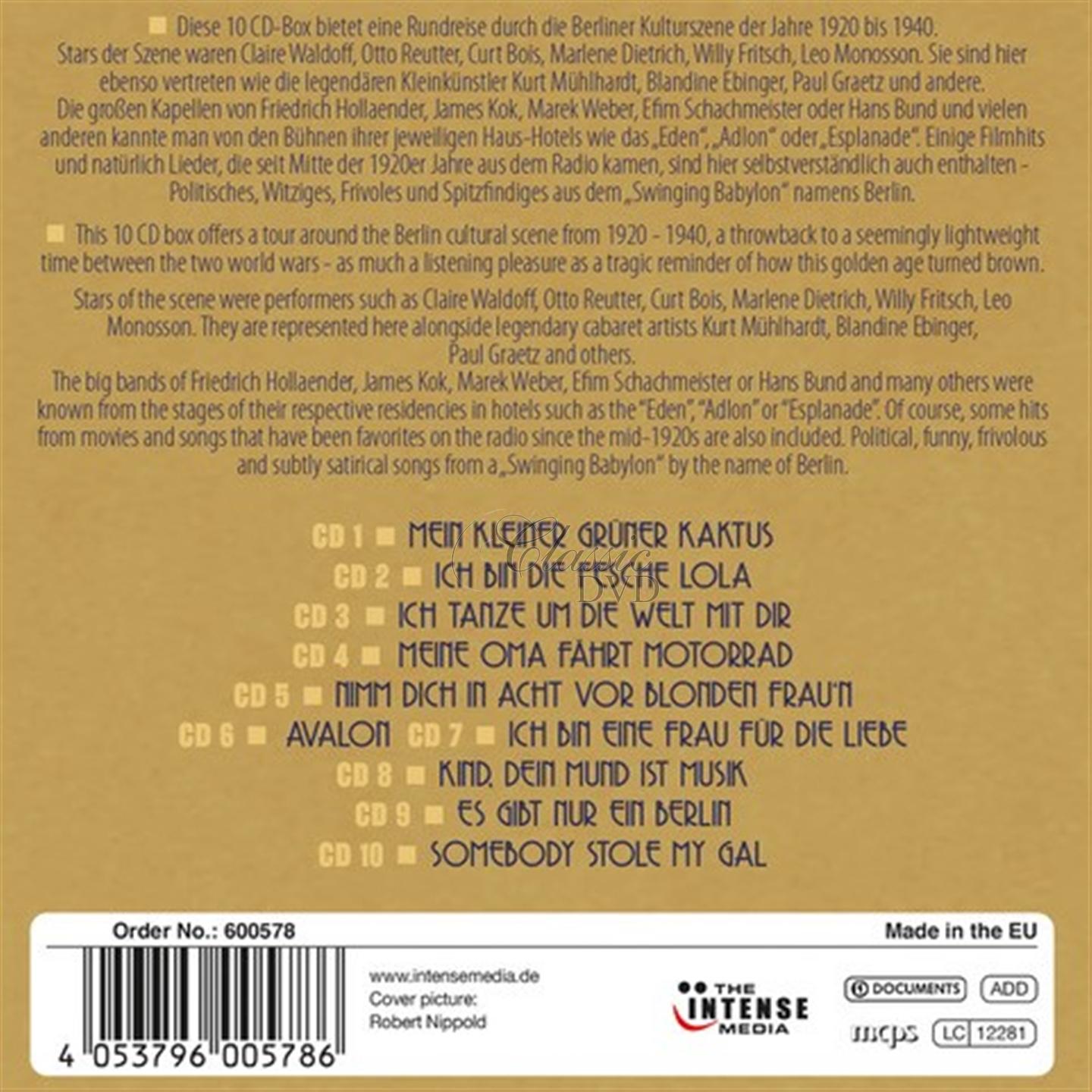 SWINGING BABYLON - BERLINER TANZORCHESTER 1920-30 Vol. 2 - SBĚRATELSKÁ EDICE (10CD)