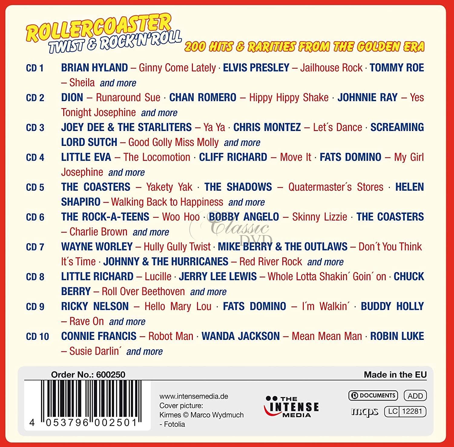 Rollercoaster Twist & Rock'N'Roll - 200 Hits & Rarities (10CD)