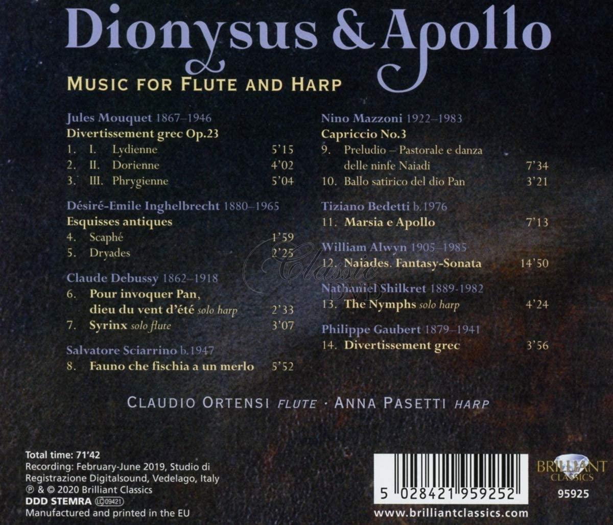 Dionysus & Apollo - Music for Flute and Harp (CD)
