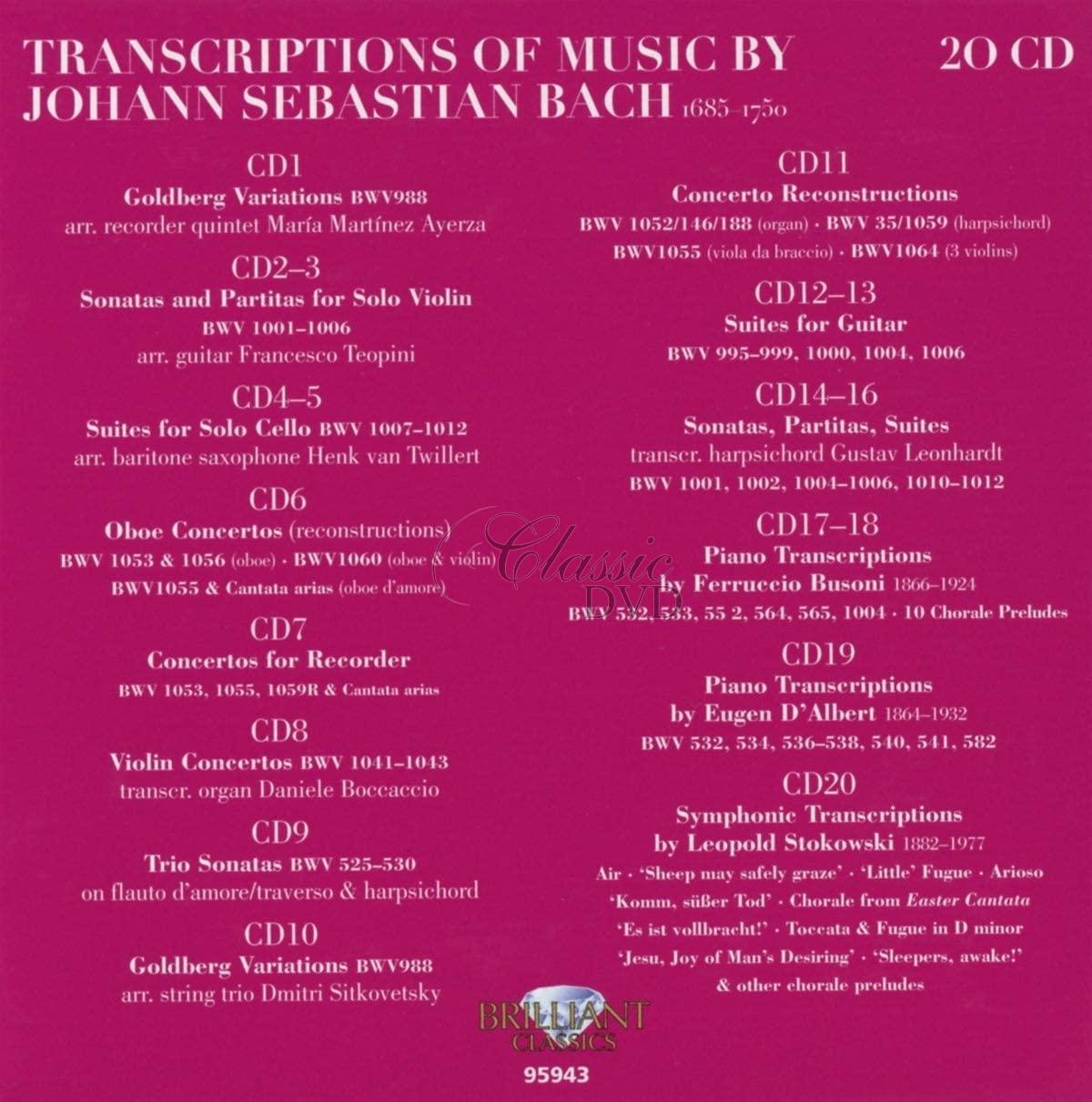 Bach Transcriptions (20CD)