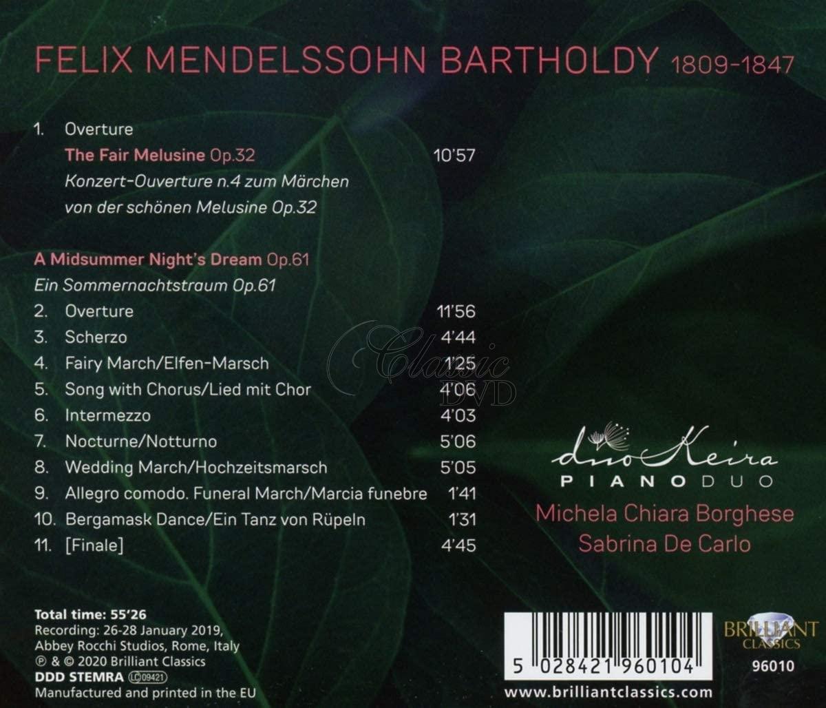 Mendelssohn: A Midsummer Night's Dream Op.61, DuoKeira (CD)