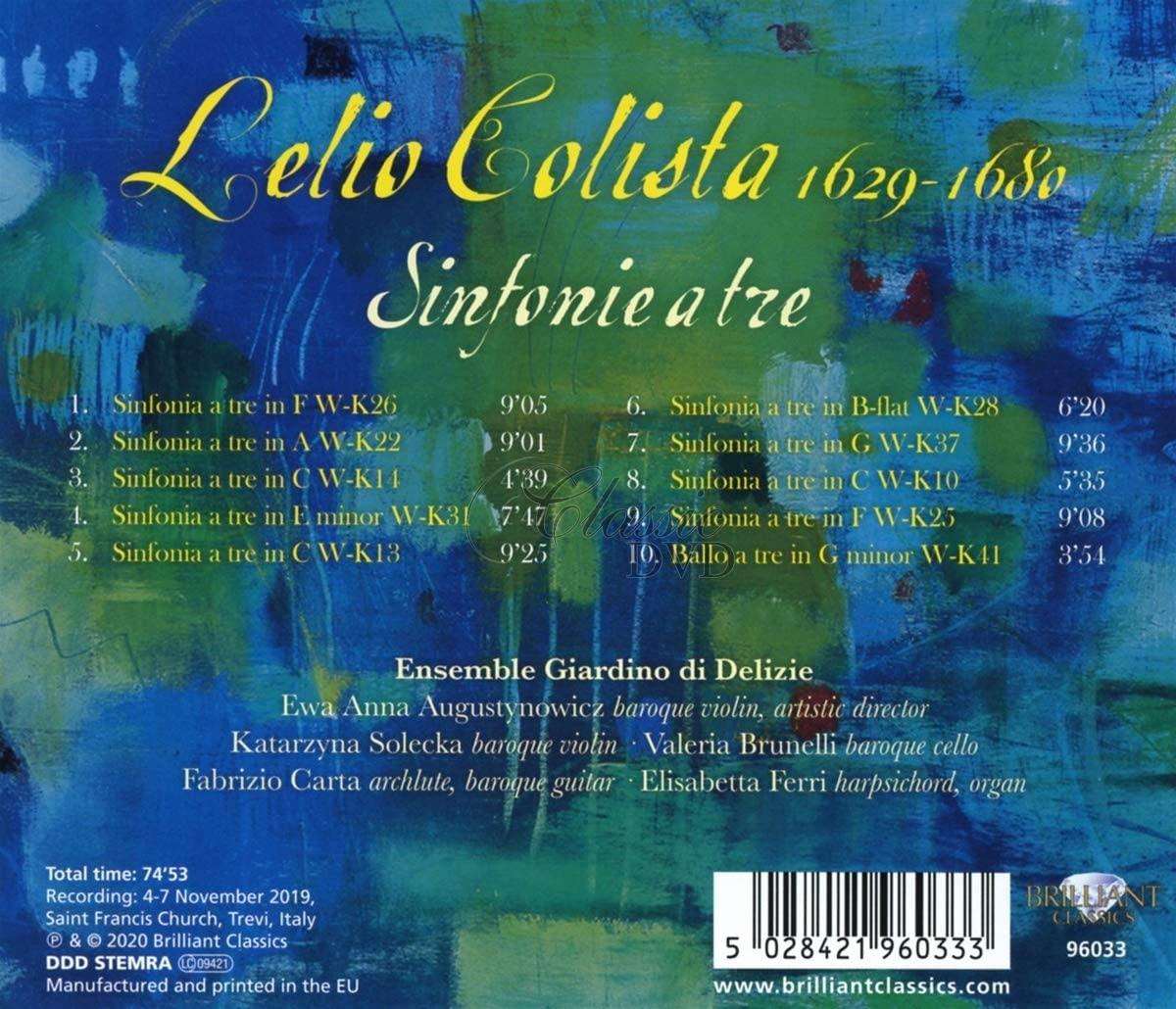 Lelio Colista: Sinfonie a tre (CD)