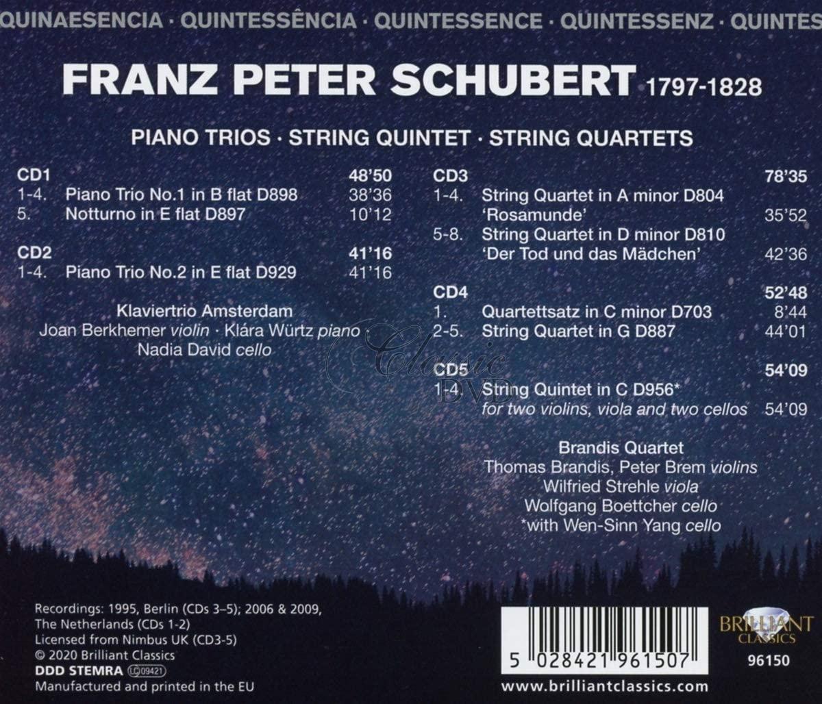 Schubert: Piano Trios, String Quintet, String Quartets (5CD)