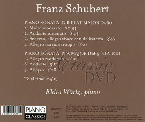 Schubert: Piano Sonatas. Klara Würtz (CD)