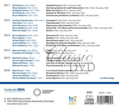 Darmstadt Aural Documents Box 1 (6CD)