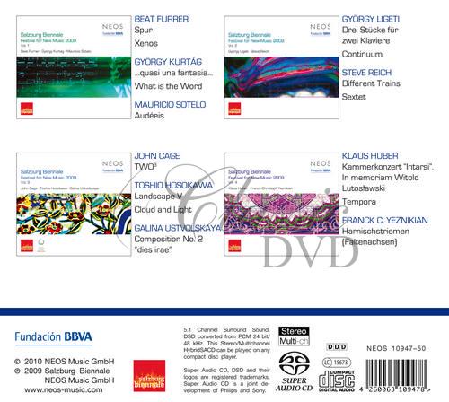 SALZBURG BIENNALE 2009 Festival for New Music Vol.1 (4SACD)