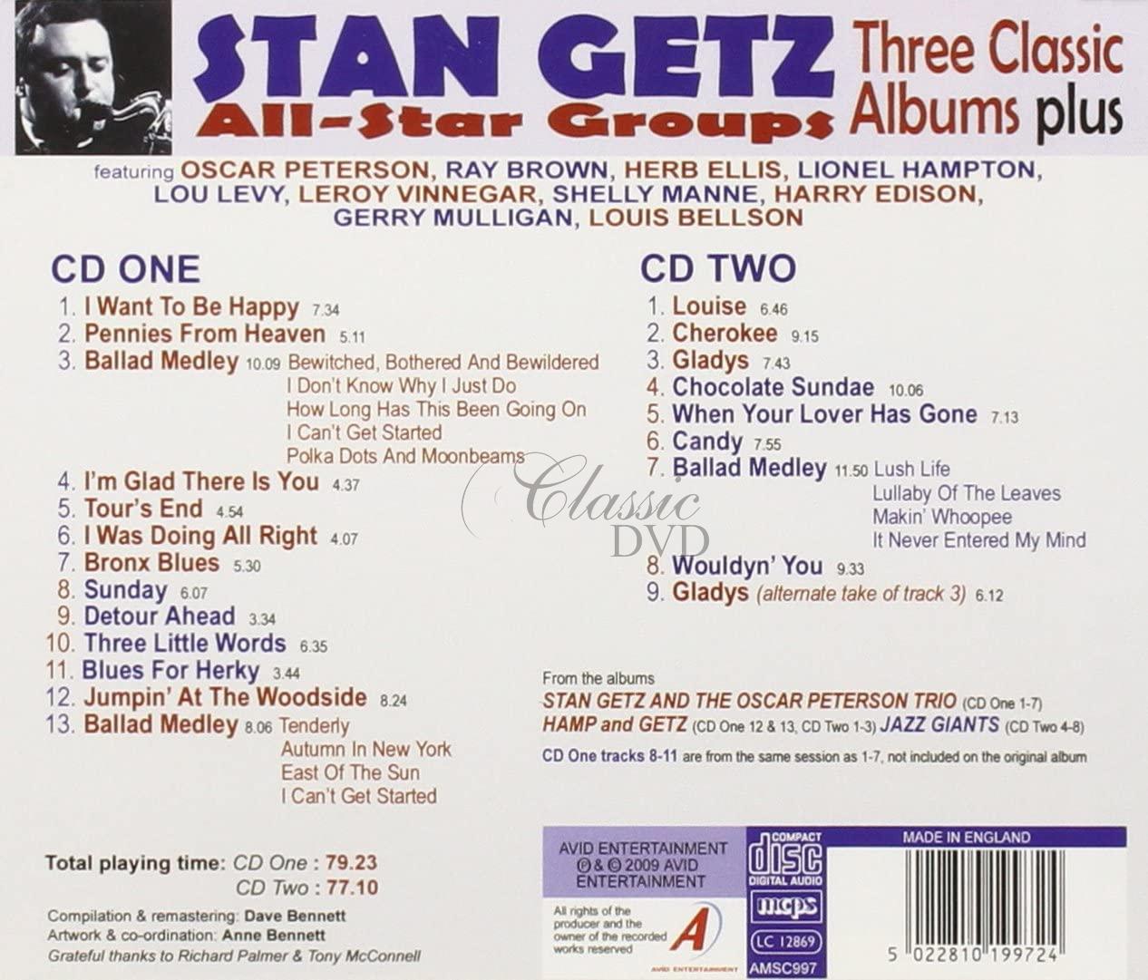 Stan Getz: Three Classic Albums Plus (2CD)