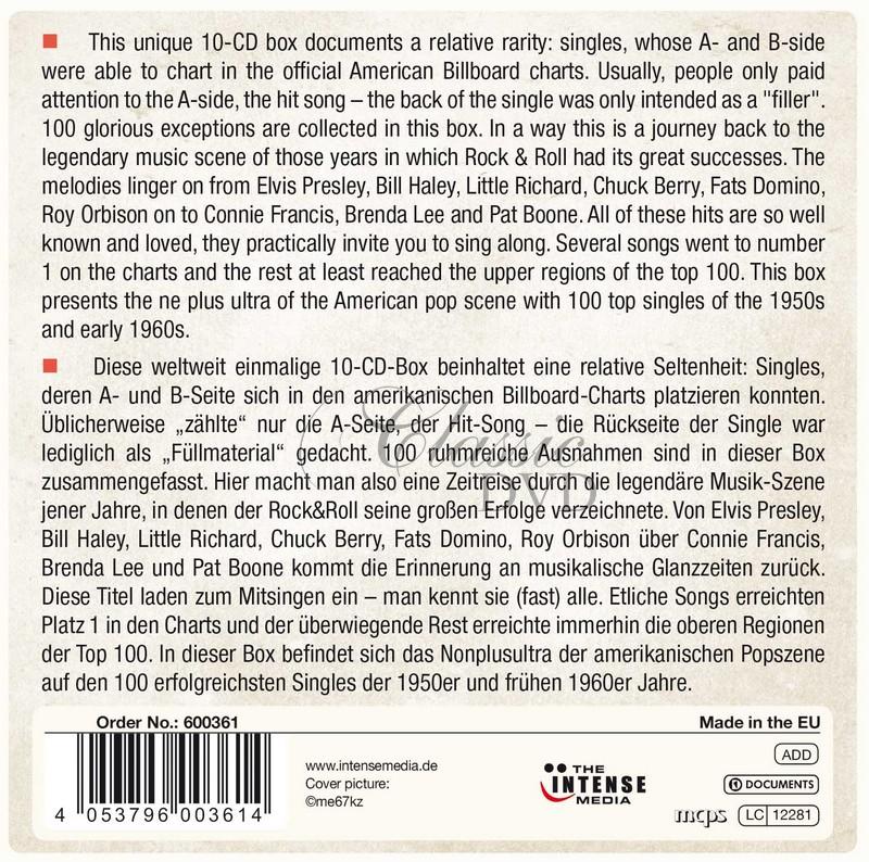 A & B Original 7" Rock'N'Roll Hit Singles 1955-62 DÁRKOVÁ EDICE (10CD)
