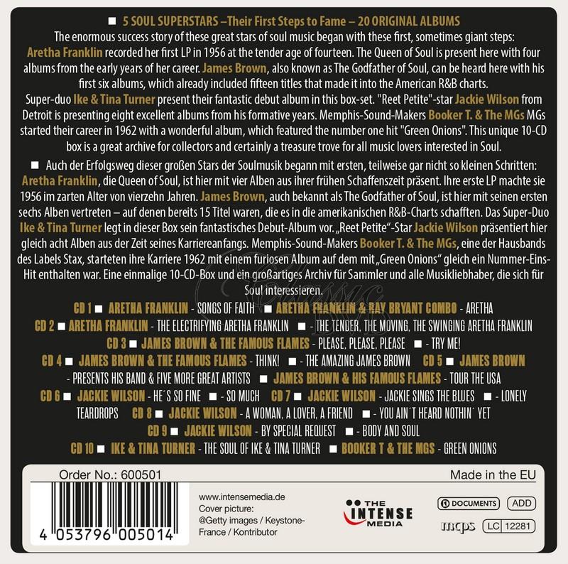 5 Soul Superstars: Their First Steps to Fame - Milestones of a Legend (10CD)