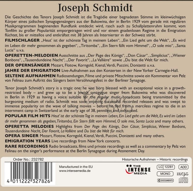 Joseph Schmidt - A Star Falls From Heaven - SBĚRATELSKÁ EDICE (10CD)
